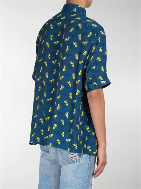 fendi banana printed shirt|Shirts .